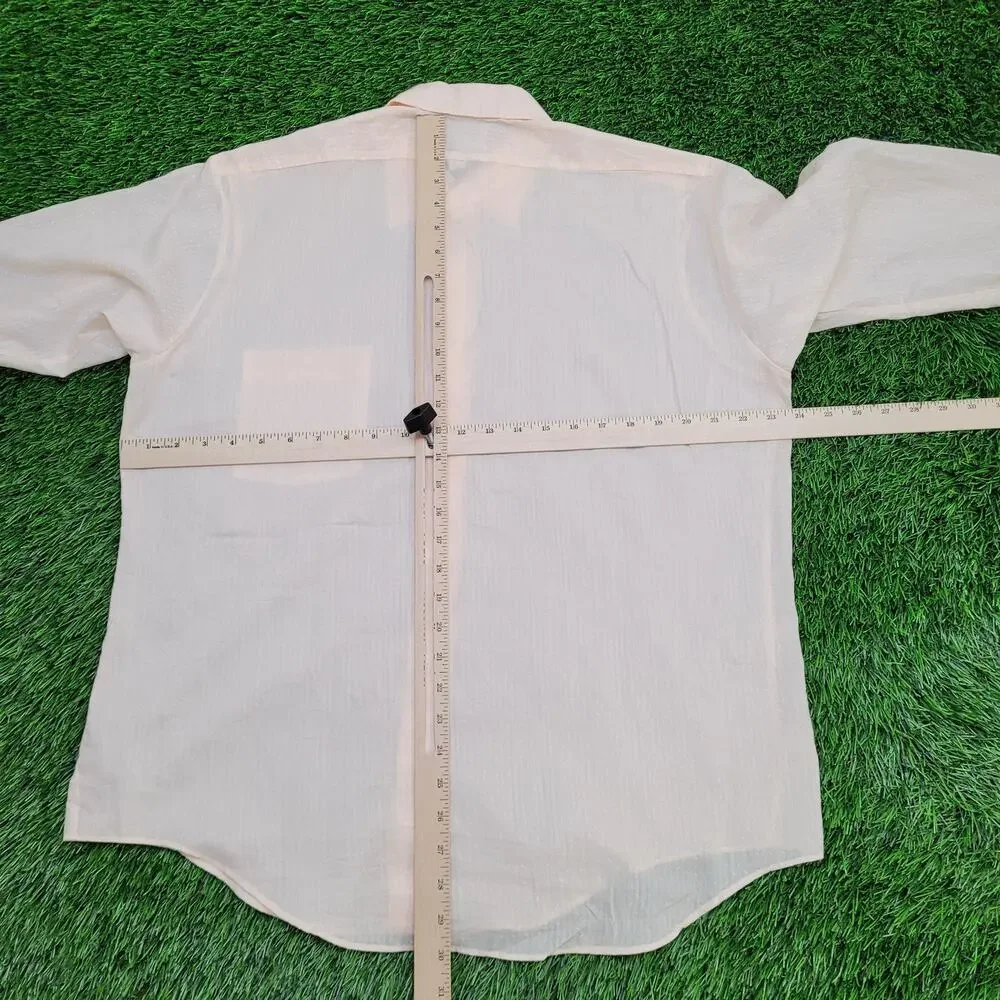 Vintage 70s Arrow Kirk Kent Button Shirt XL 24x30 Long-Tails - Picture 5 of 9